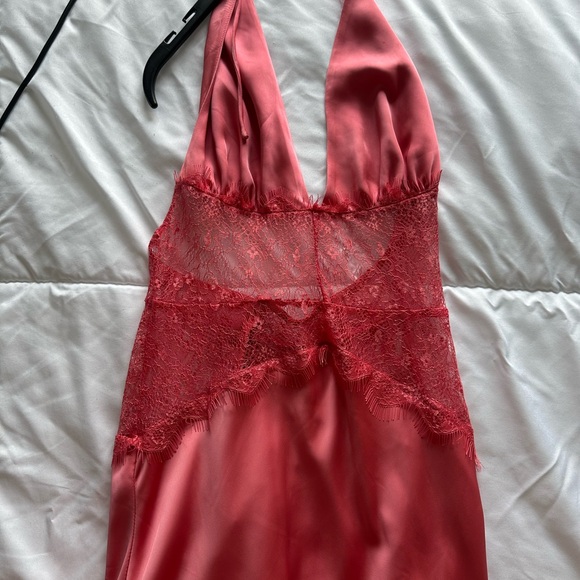 Meshki Pink Halter Maxi Dinah Dress - Picture 6 of 9